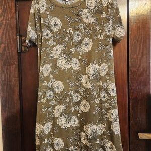 Floral Print Short Sleeve Dress- Jamby Styles